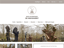 Tablet Screenshot of beeldenparkdehavixhorst.nl
